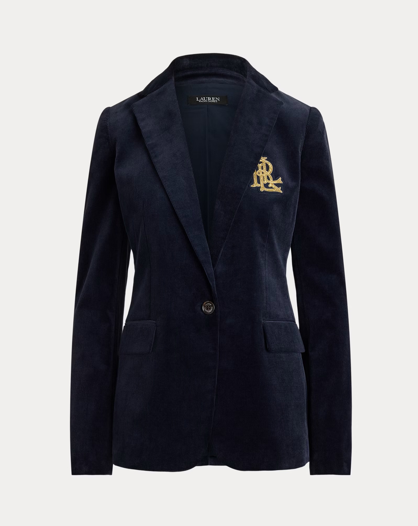 LAUREN RALPH LAUREN BULLION STRETCH COTTON CORDUROY BLAZER
