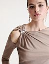 MARELLA MLLTABACCO METALLIC EMBELLISHED ΜΠΛΟΥΖΑ