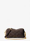 MICHAEL KORS BRYANT SMALL LOGO EMBOSSED SUEDE CONVERTIBLE CROSBODDY ΤΣΑΝΤΑ