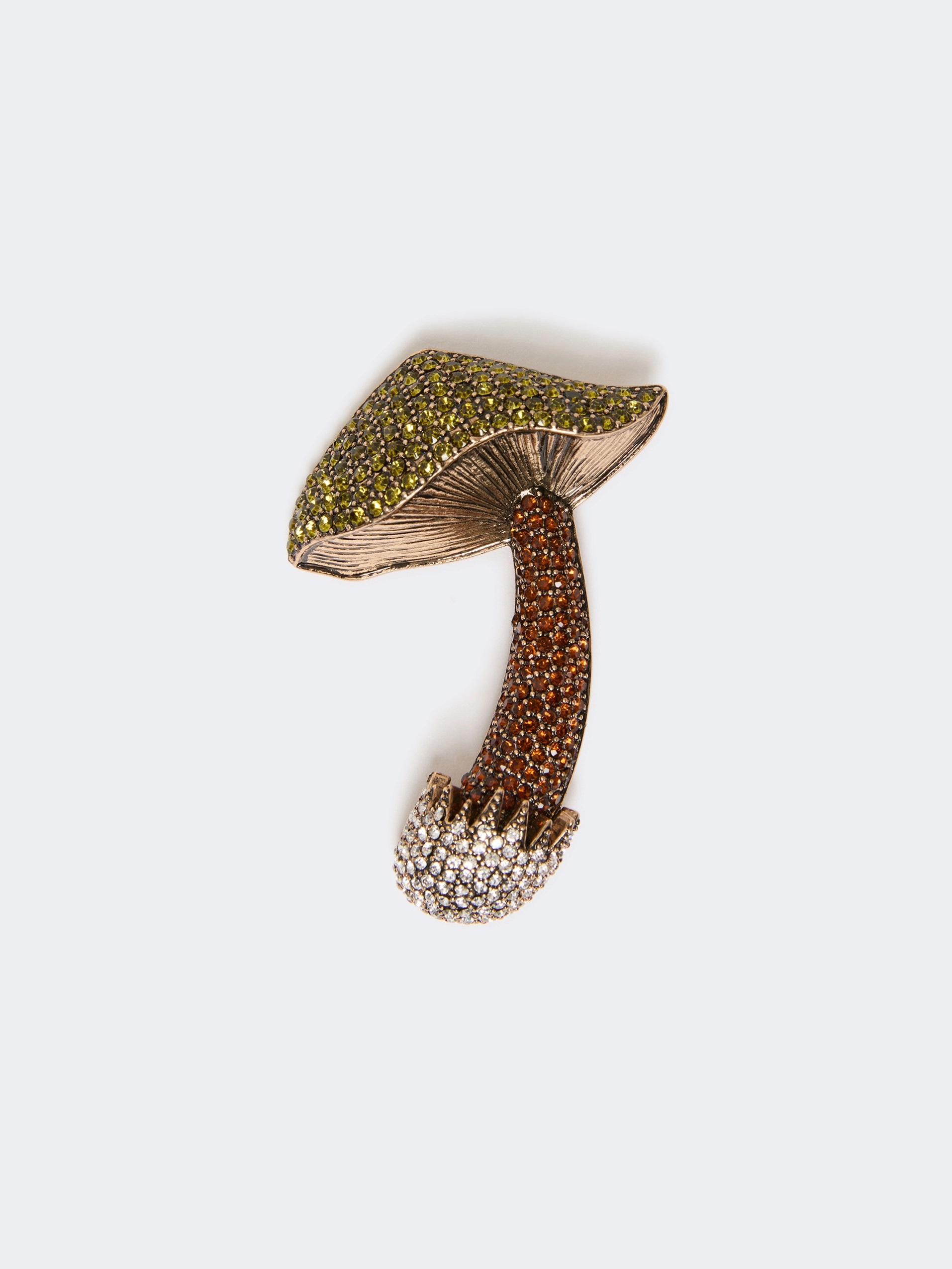 WEEKEND MAX MARA WKAPERLE METAL BROOCH WITH RHINESTONES ΚΑΡΦΙΤΣΑ
