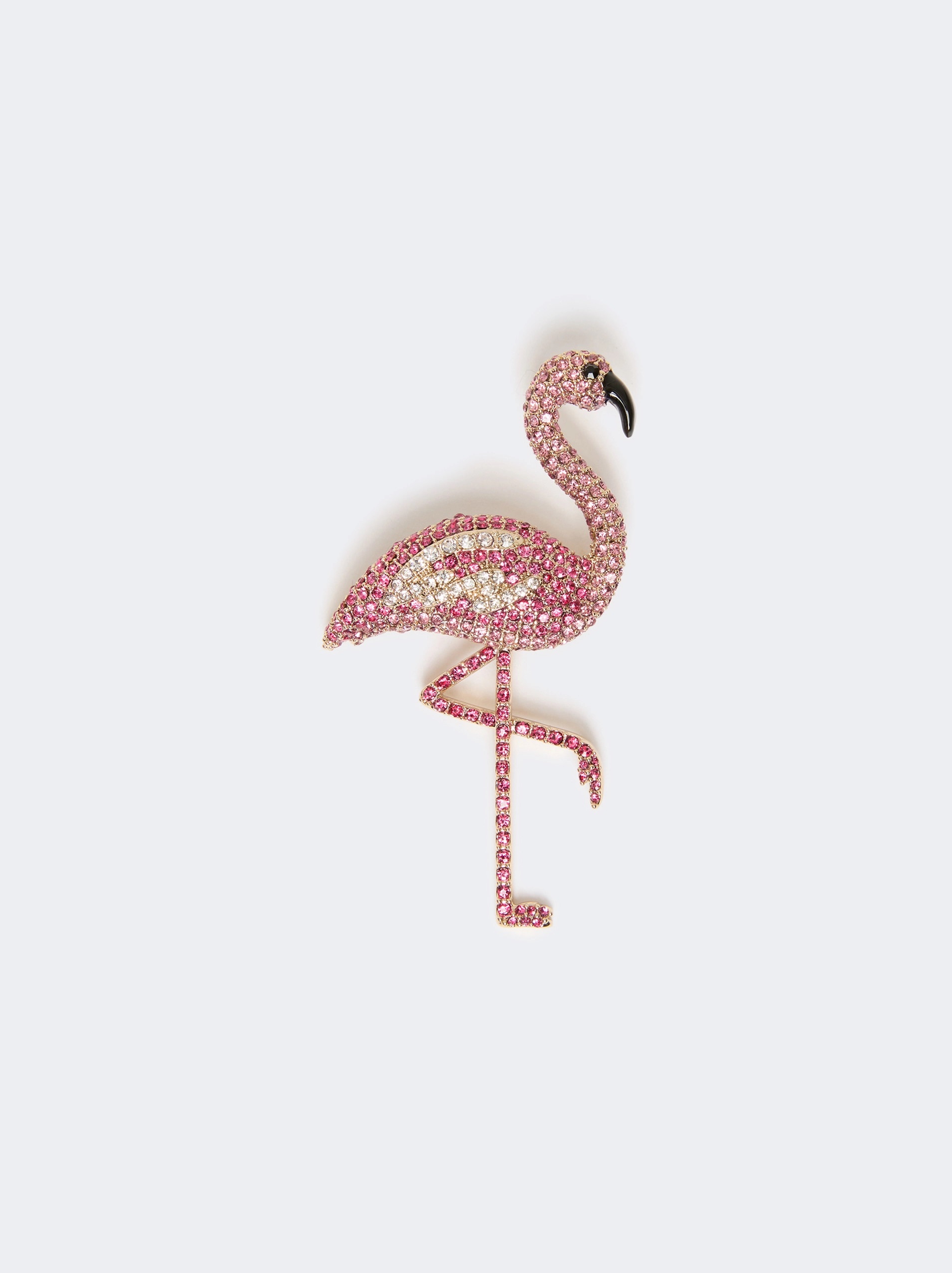 WEEKEND MAX MARA WKAPERLE METAL BROOCH WITH RHINESTONES ΚΑΡΦΙΤΣΑ