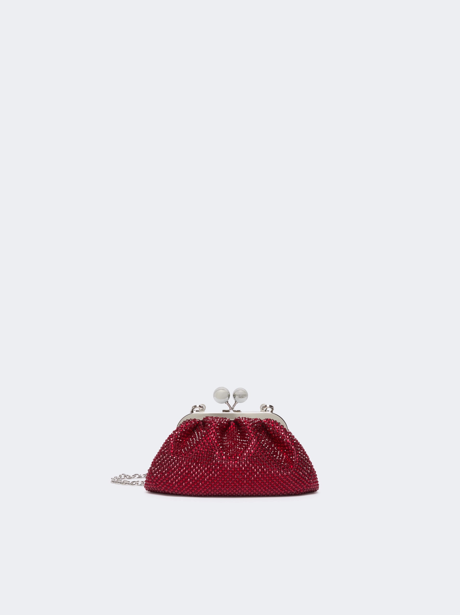 WEEKEND MAX MARA WKAVINO EXTRA SMALL WITH RHINESTONES PASTICCINO ΤΣΑΝΤΑ