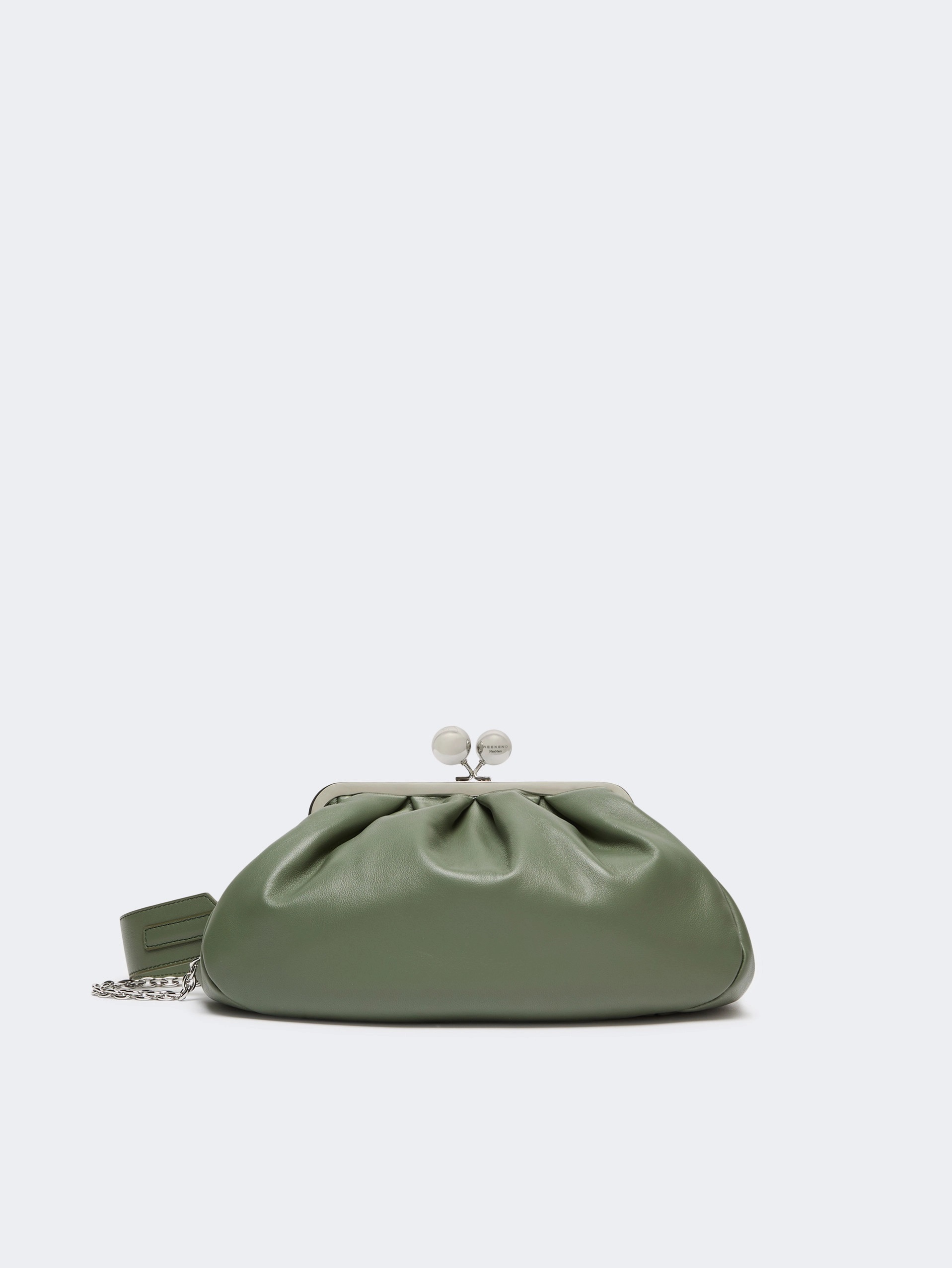 WEEKEND MAX MARA CUBICO MEDIUM SHEEPSKIN PASTICCINO ΤΣΑΝΤΑ