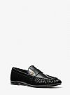 MICHAEL KORS JENNINGS CRINKLED LEATHER ΜΟΚΑΣΙΝΙΑ