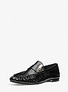 MICHAEL KORS JENNINGS CRINKLED LEATHER ΜΟΚΑΣΙΝΙΑ
