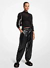 MICHAEL KORS FAUX LEATHER JOGGER ΠΑΝΤΕΛΟΝΙ