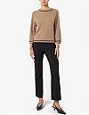 EMME EMMEGREGE WOOL AND CASHMERE ΠΛΕΚΤΟ