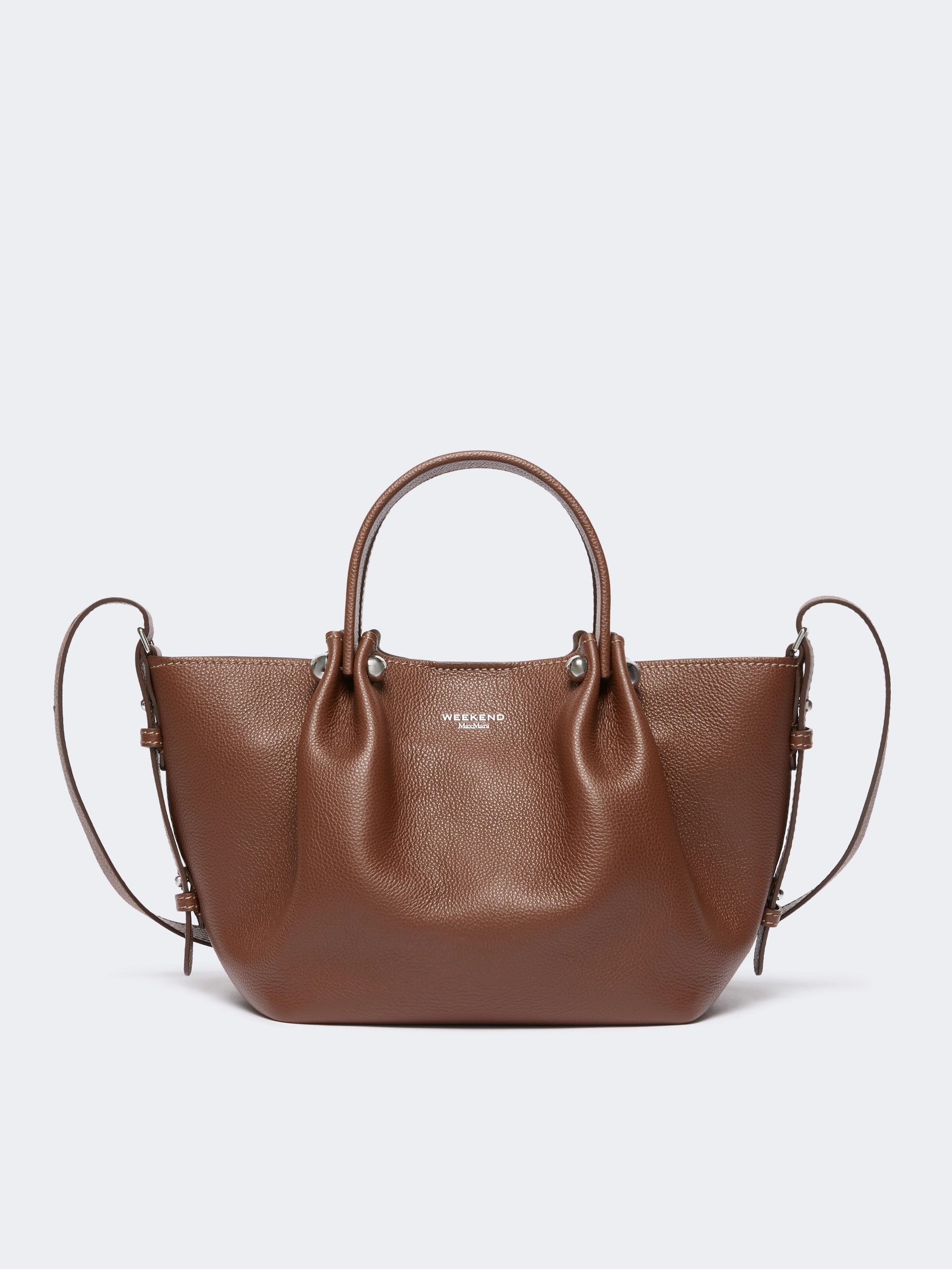 WEEKEND MAX MARA WKADRITTO SMALL TEXTURED LEATHER TOTE ΤΣΑΝΤΑ