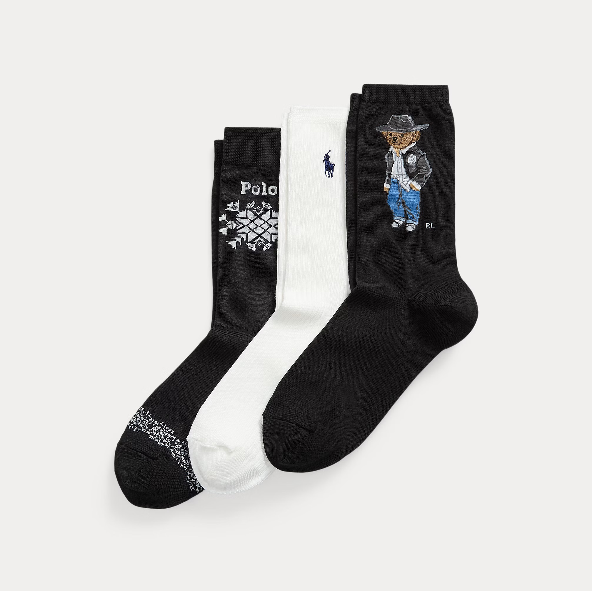 POLO RALPH LAUREN POLO BEAR SNOWFLAKE CREW 3 PACK ΚΑΛΤΣΕΣ