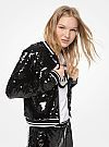 MICHAEL KORS SEQUINED TRACK JACKET