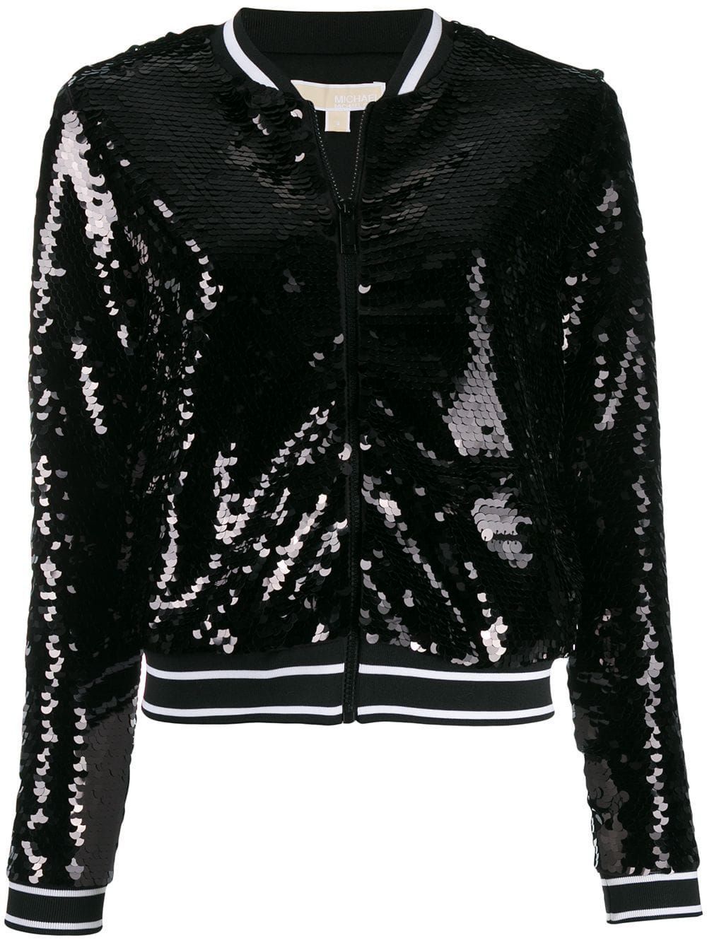 MICHAEL KORS SEQUINED TRACK JACKET