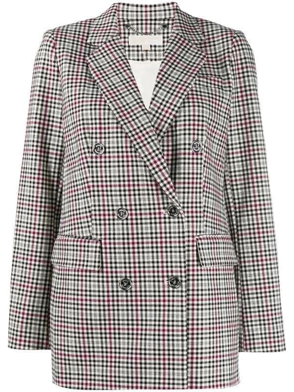 MICHAEL KORS GLEN PLAID TWILL BLAZER