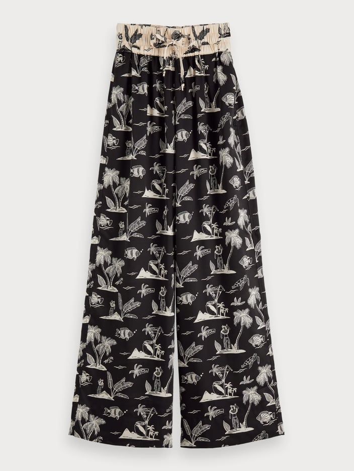 SCOTCH & SODA PRINTED WIDE LEG ΠΑΝΤΕΛΟΝΙ 