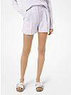 MICHAEL KORS PLEATED LINEN SHORTS