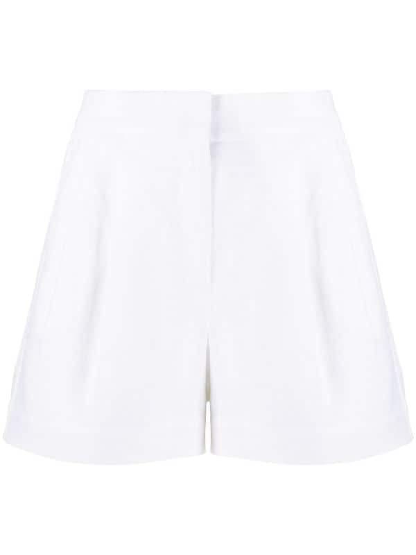 MICHAEL KORS PLEATED LINEN SHORTS