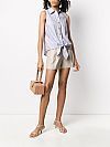 MICHAEL KORS PLEATED LINEN SHORTS