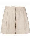 MICHAEL KORS PLEATED LINEN SHORTS