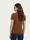 SCOTCH & SODA LINEN V-NECK T-SHIRT 