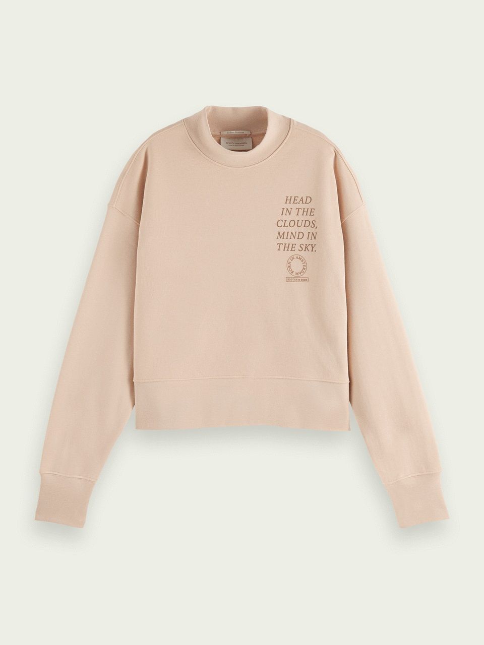 SCOTCH & SODA CREWNECK ORGANIC COTTON CROPPED ΦΟΥΤΕΡ