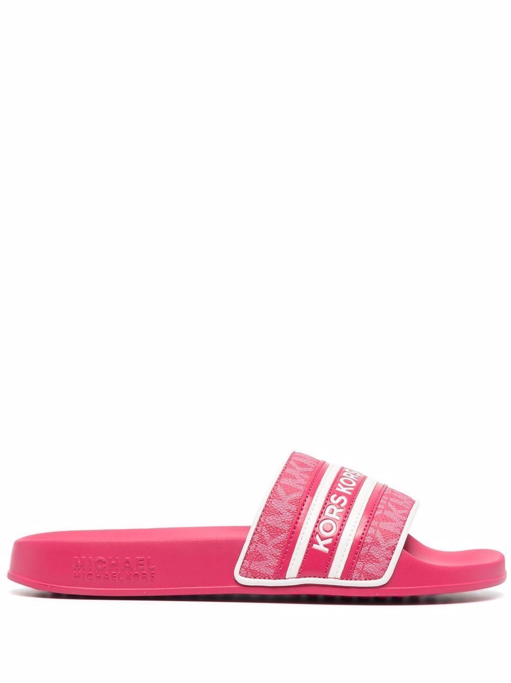 MICHAEL KORS GILMORE STRIPE LOGO SLIDE