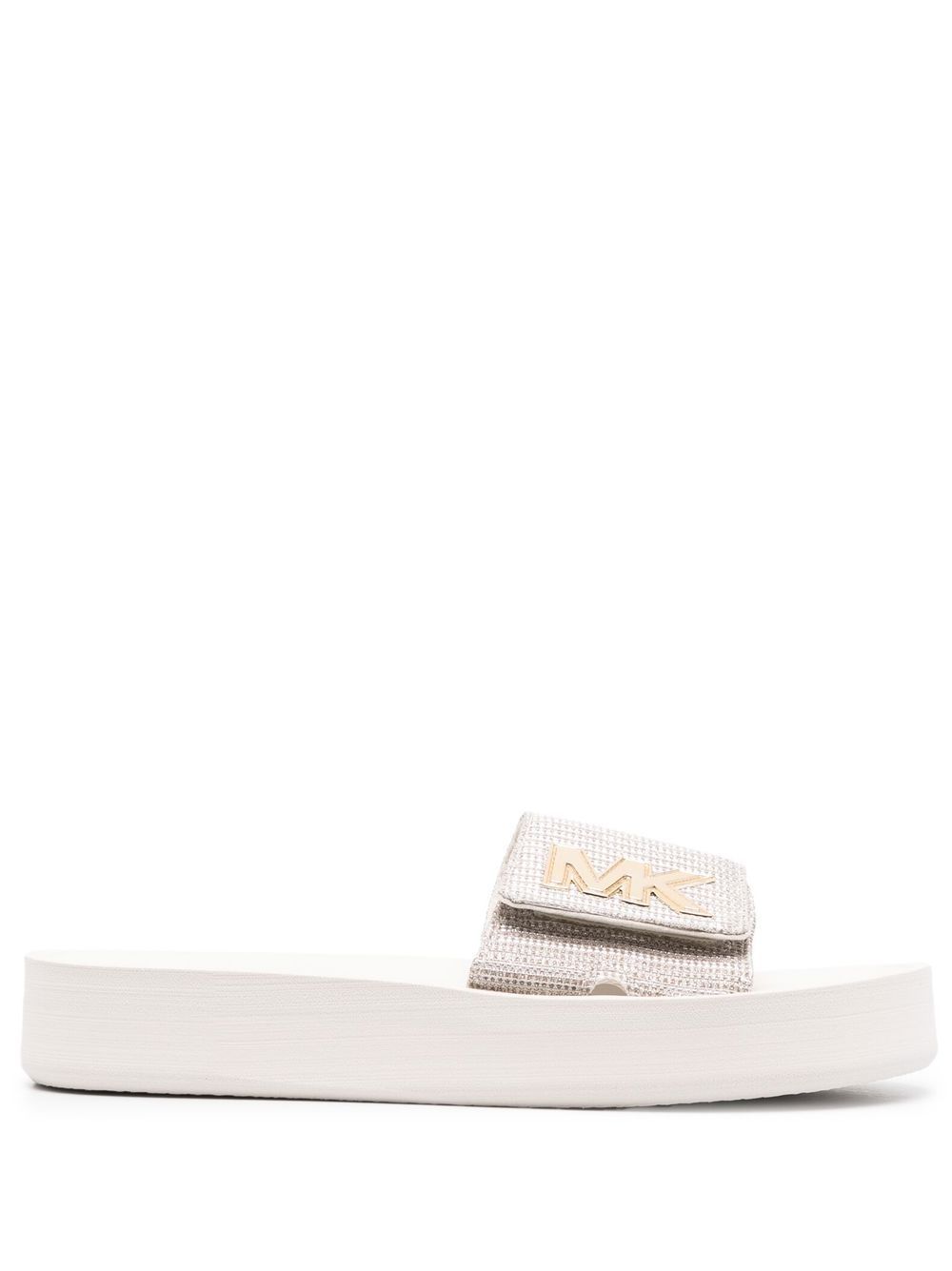 MICHAEL KORS GLITΤER PLATFORM SLIDE 