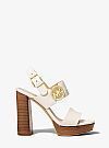 MICHAEL KORS SUMMER LEATHER PLATFORM ΠΕΔΙΛΑ