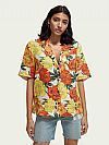 SCOTCH & SODA LINEN HAWAIIAN ΠΟΥΚΑΜΙΣΟ