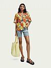 SCOTCH & SODA LINEN HAWAIIAN ΠΟΥΚΑΜΙΣΟ