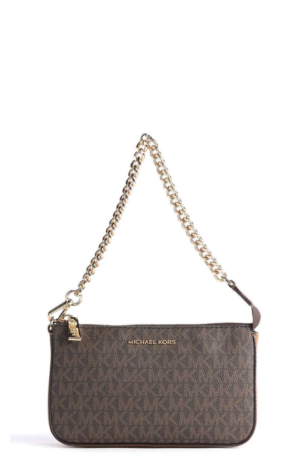 MICHAEL KORS  LOGO CHAIN CLUTCH
