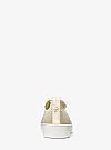 MICHAEL KORS JUNO METALLIC STRETCH KNIT SLIP ON SNEAKER