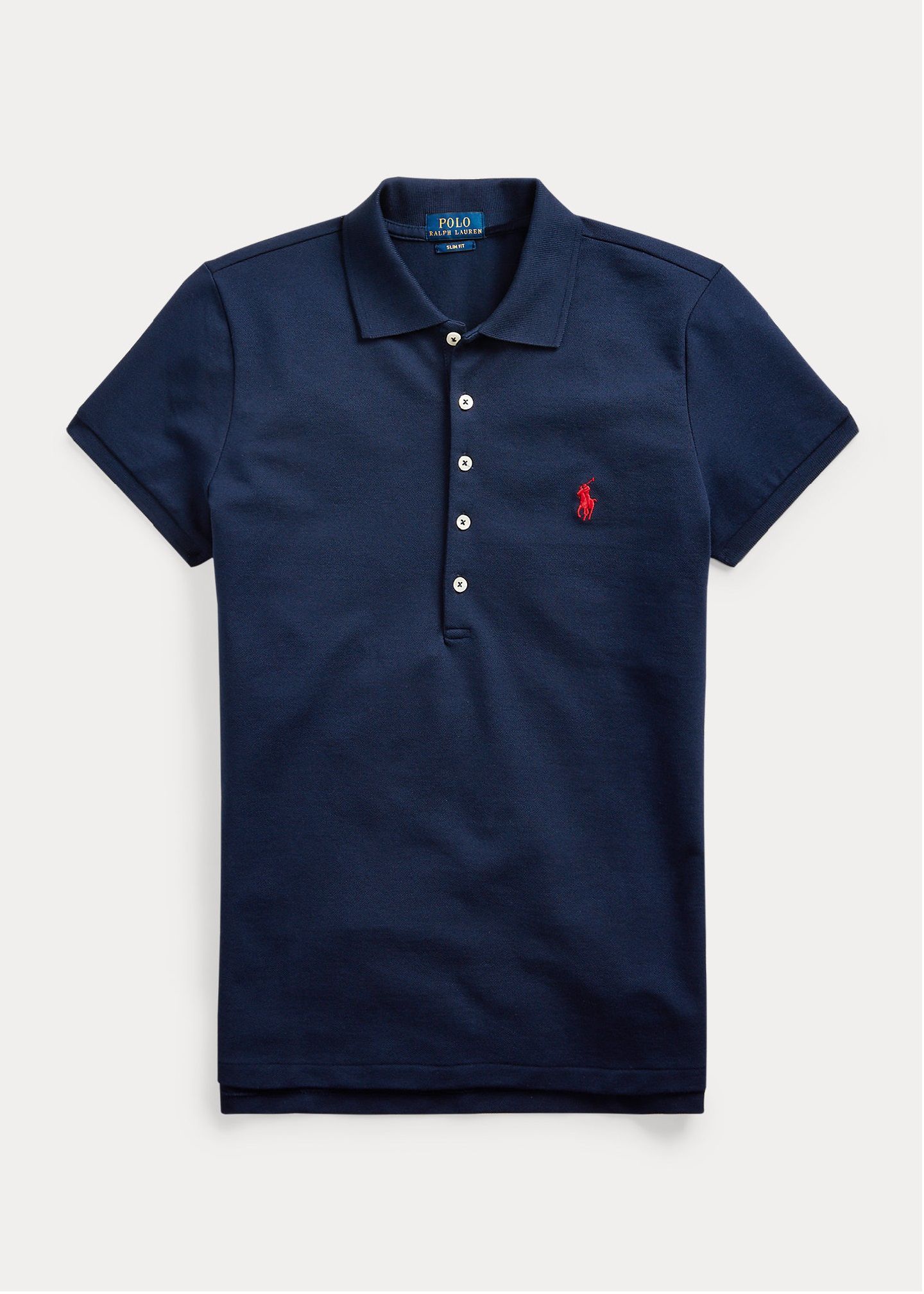 POLO RALPH LAUREN JULIE COTTON STRETCH POLO SHIRT