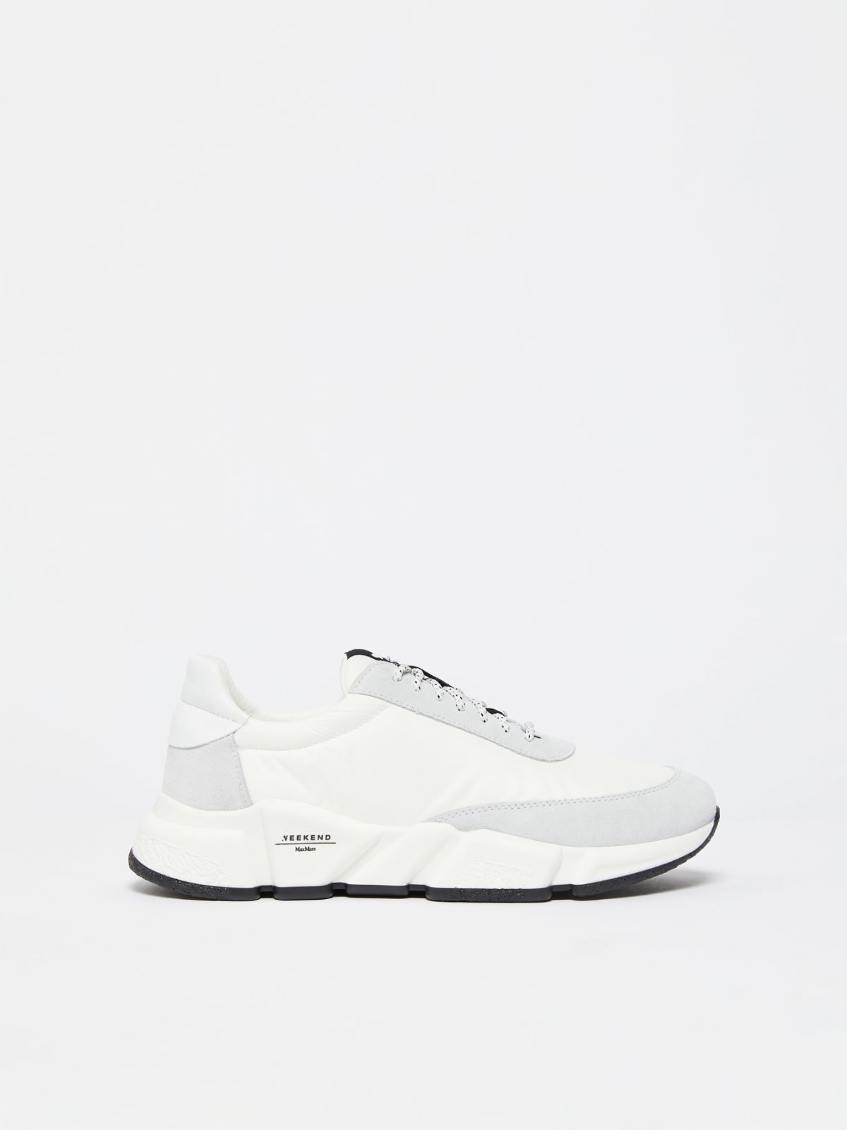 WEEKEND MAX MARA CIGNOPV TECHNICAL FABRIC & LEATHER SNEAKERS