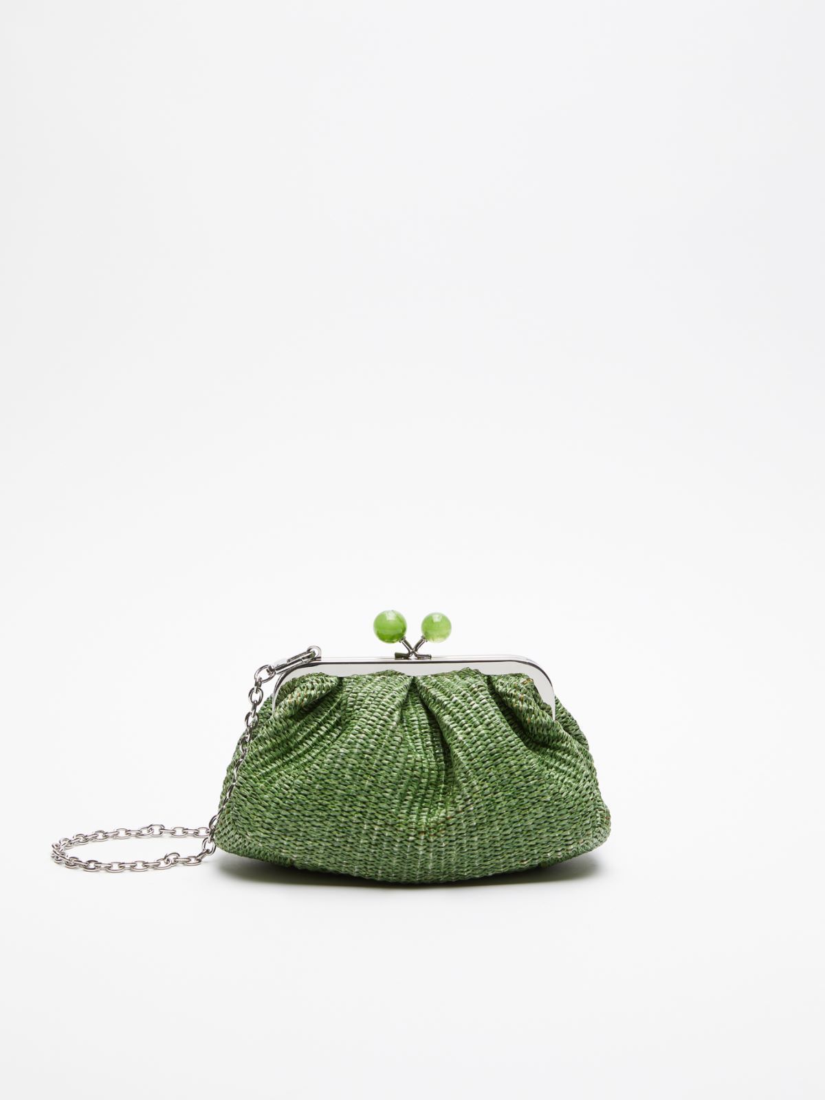 WEEKEND MAX MARA PALMA SMALL PASTICCINO RAFFIA ΤΣΑΝΤΑ
