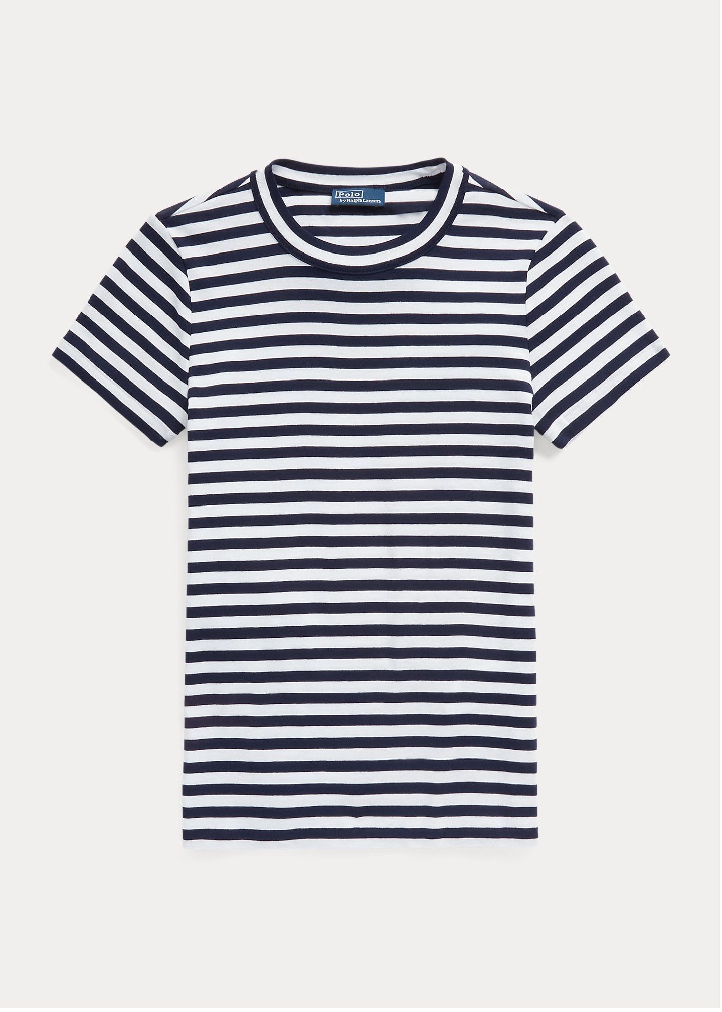 POLO RALPH LAUREN STRIPED RIBBED COTTON T-SHIRT