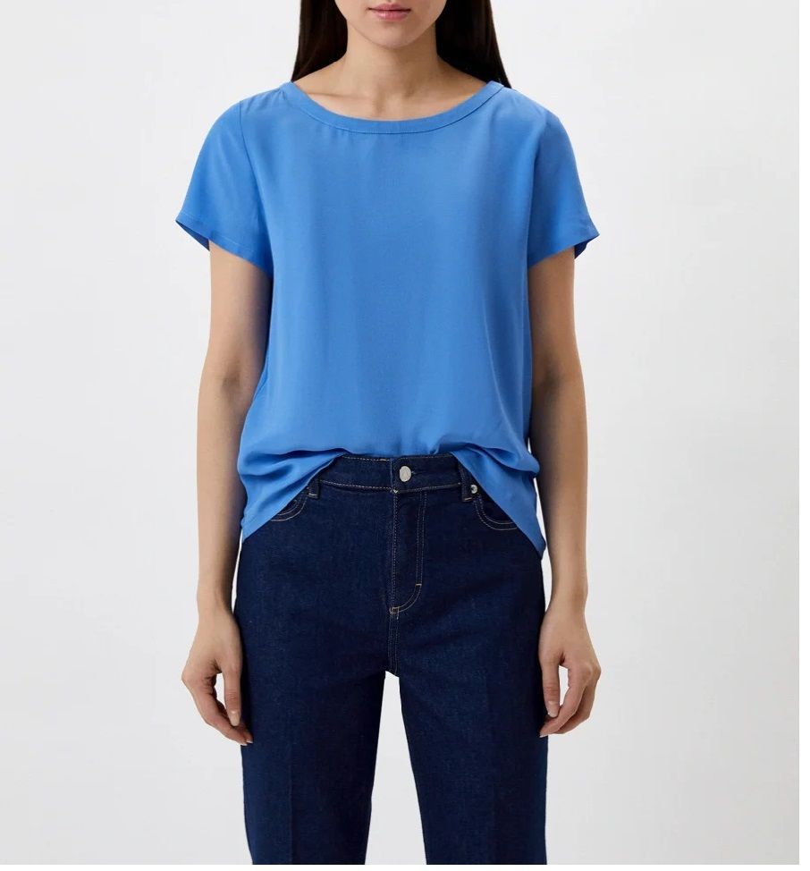 EMME MARELLA MACIGNO CREPE DE CHINE ΜΠΛΟΥΖΑ