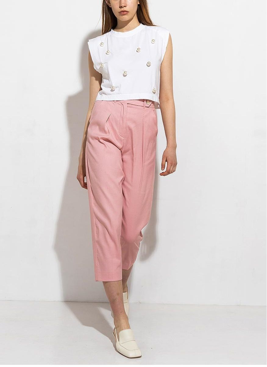 MARELLA UFFICIO STRETCH COTTON & LINEN ΠΑΝΤΕΛΟΝΙ