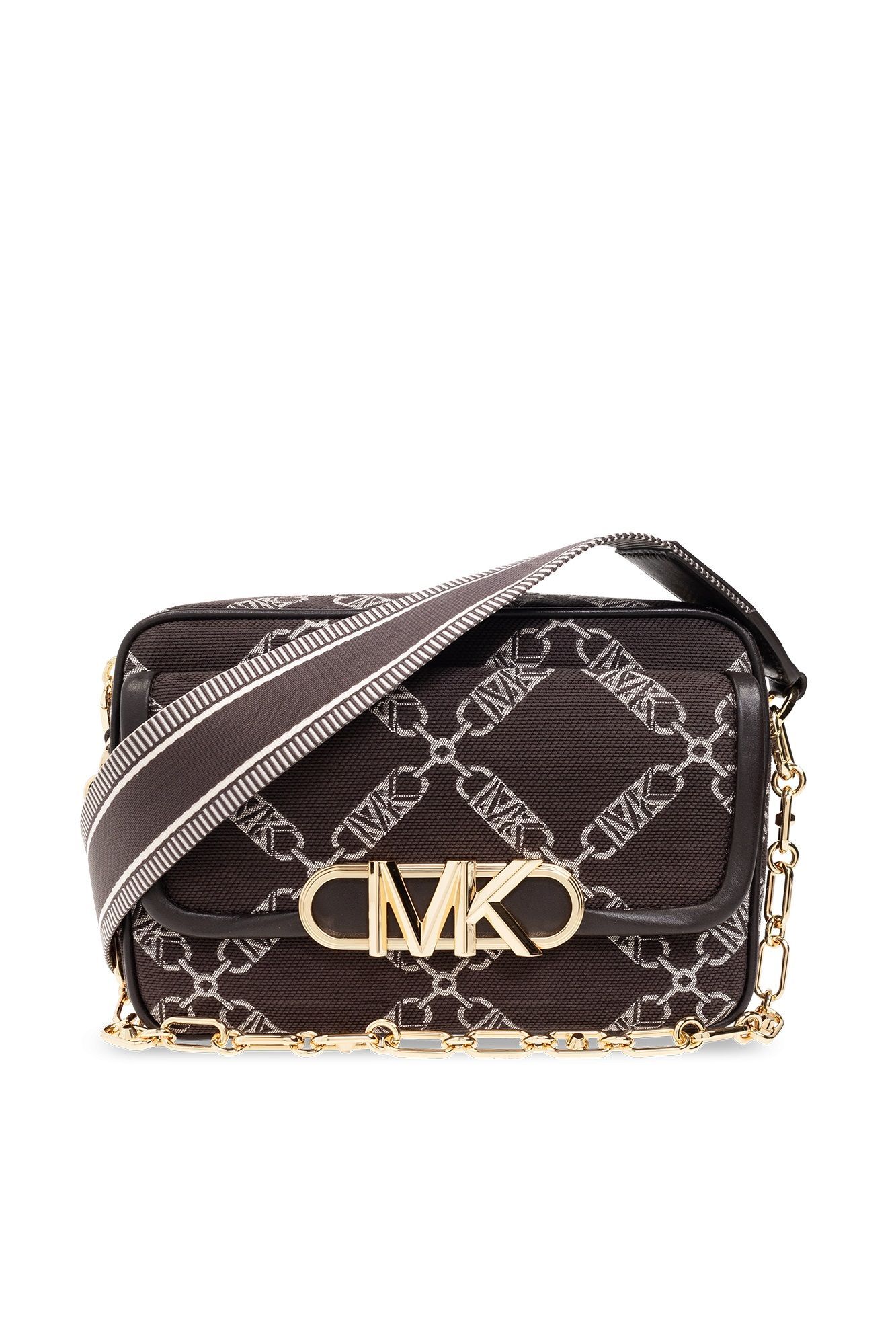 MICHAEL KORS PARKER MEDIUM EMPIRE LOGO JACQUARD CROSSBODY ΤΣΑΝΤΑ