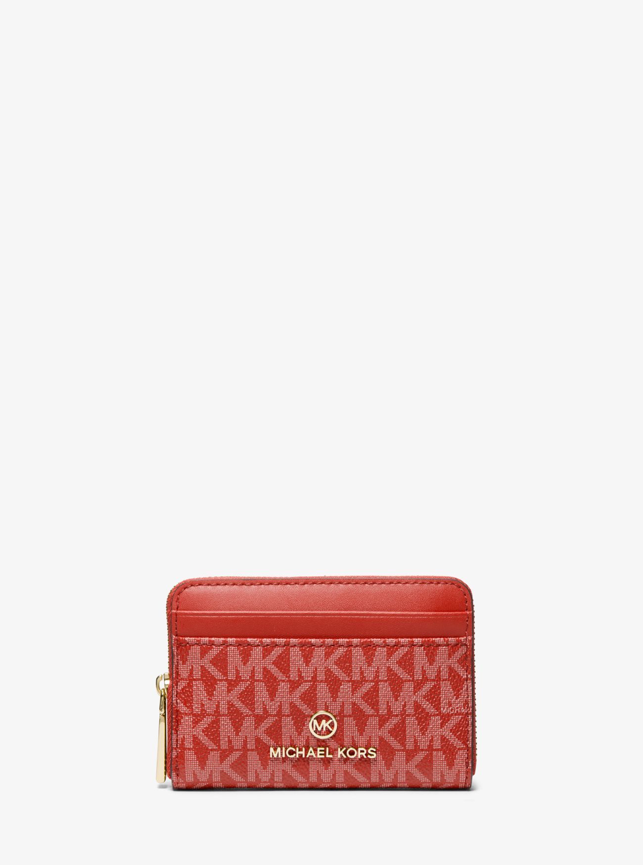 MICHAEL KORS JET SET SMALL SIGNATURE LOGO ZIP-AROUND ΠΟΡΤΟΦΟΛΙ