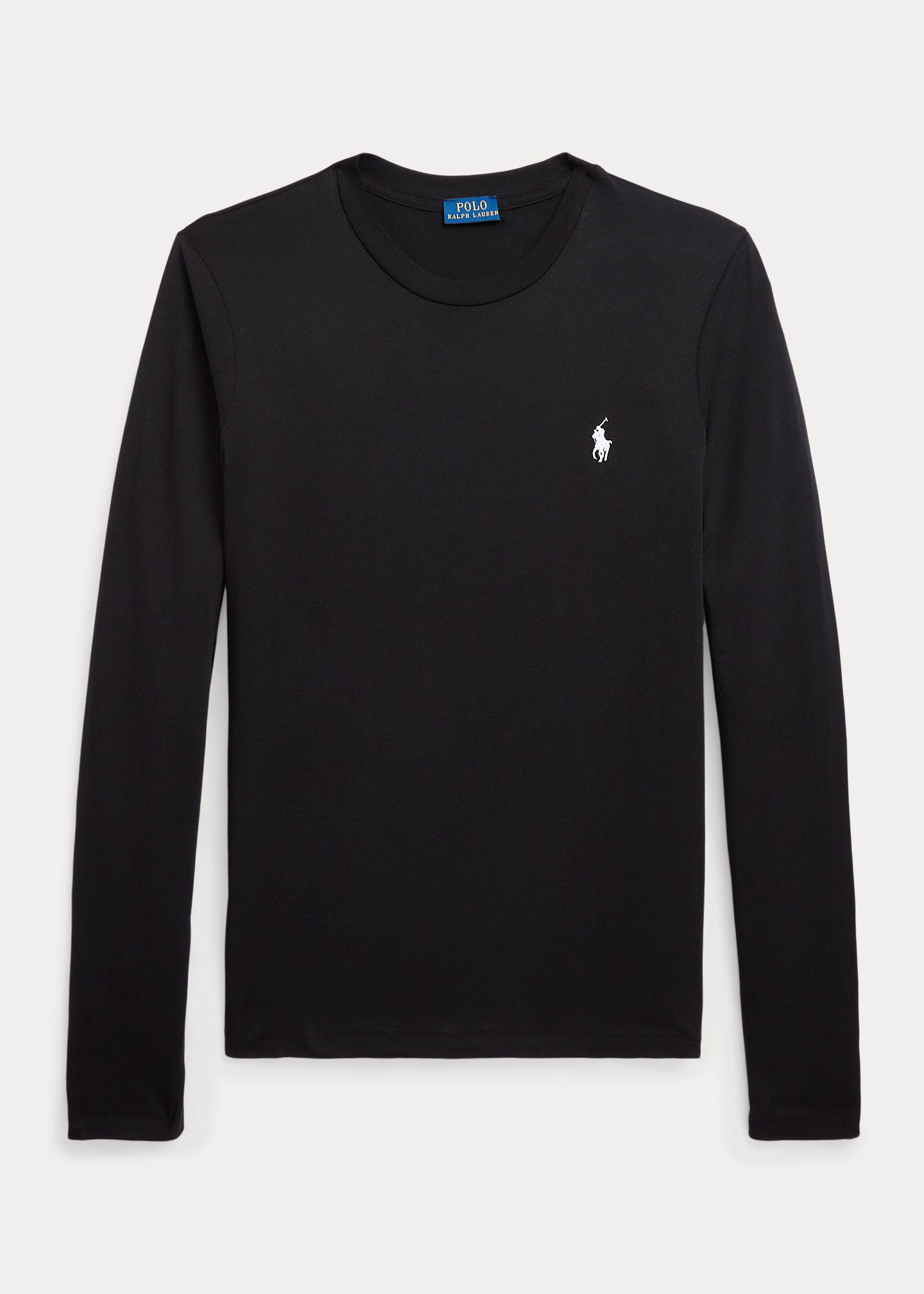 POLO RALPH LAUREN LONG-SLEEVE JERSEY CREWNECK T-SHIRT