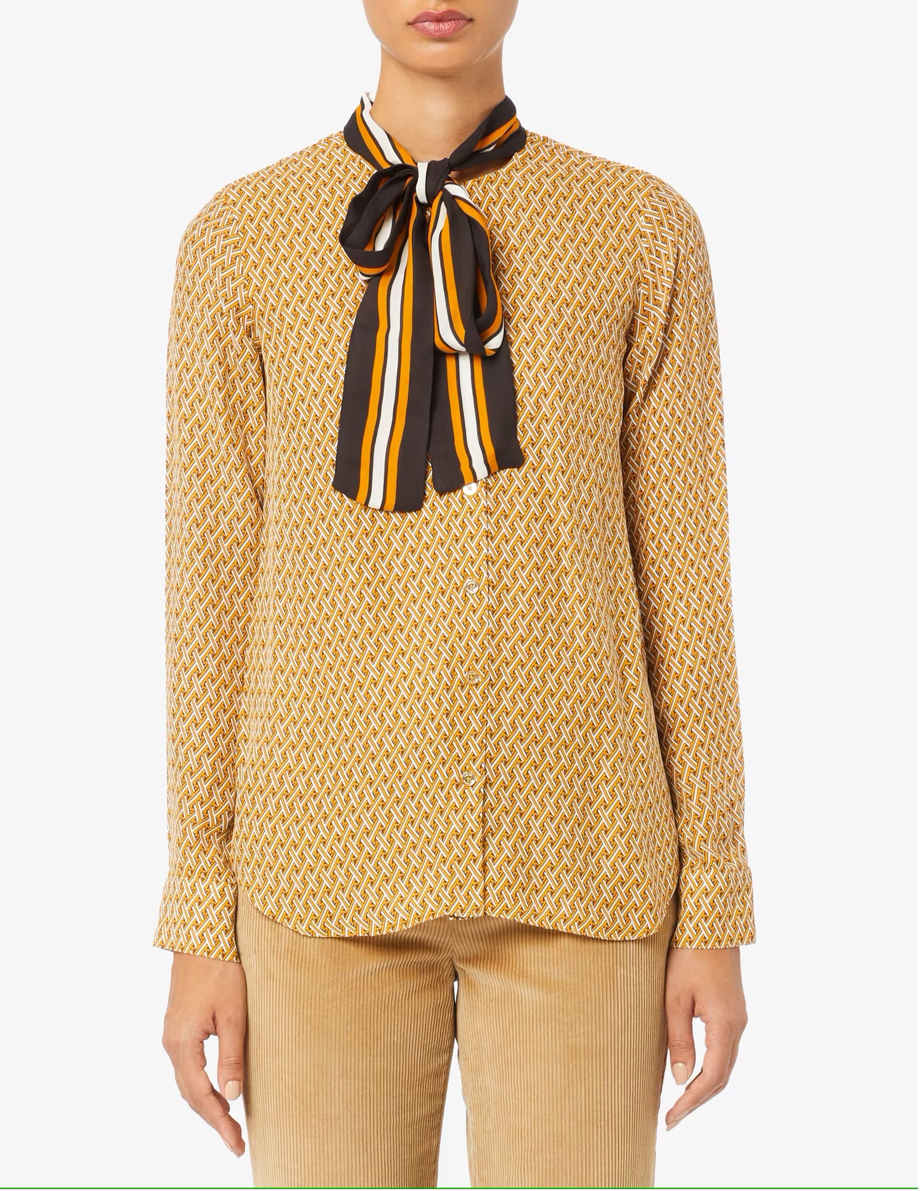 MICHAEL KORS GEOMETRIC PRINT BOW ΠΟΥΚΑΜΙΣΟ