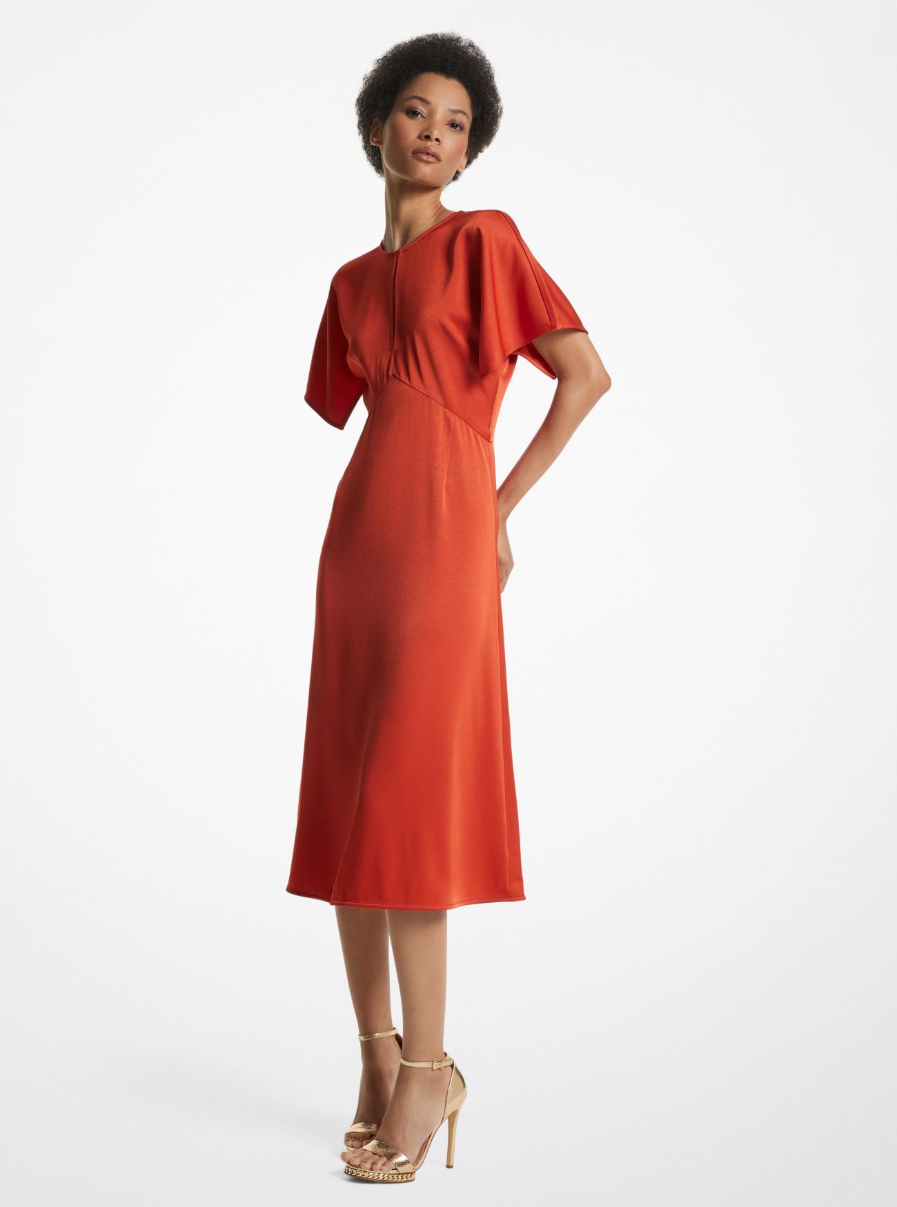 MICHAEL KORS CREPE STRETCH PONTE MIDI ΦΟΡΕΜΑ