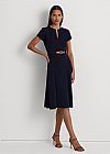 LAUREN RALPH LAUREN BELTED GEORGETTE ΦΟΡΕΜΑ