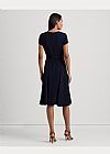 LAUREN RALPH LAUREN BELTED GEORGETTE ΦΟΡΕΜΑ