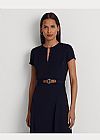 LAUREN RALPH LAUREN BELTED GEORGETTE ΦΟΡΕΜΑ