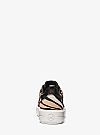 MICHAEL KORS EMMET ANIMAL PRINT CALF HAIR AND LEATHER SNEAKERS