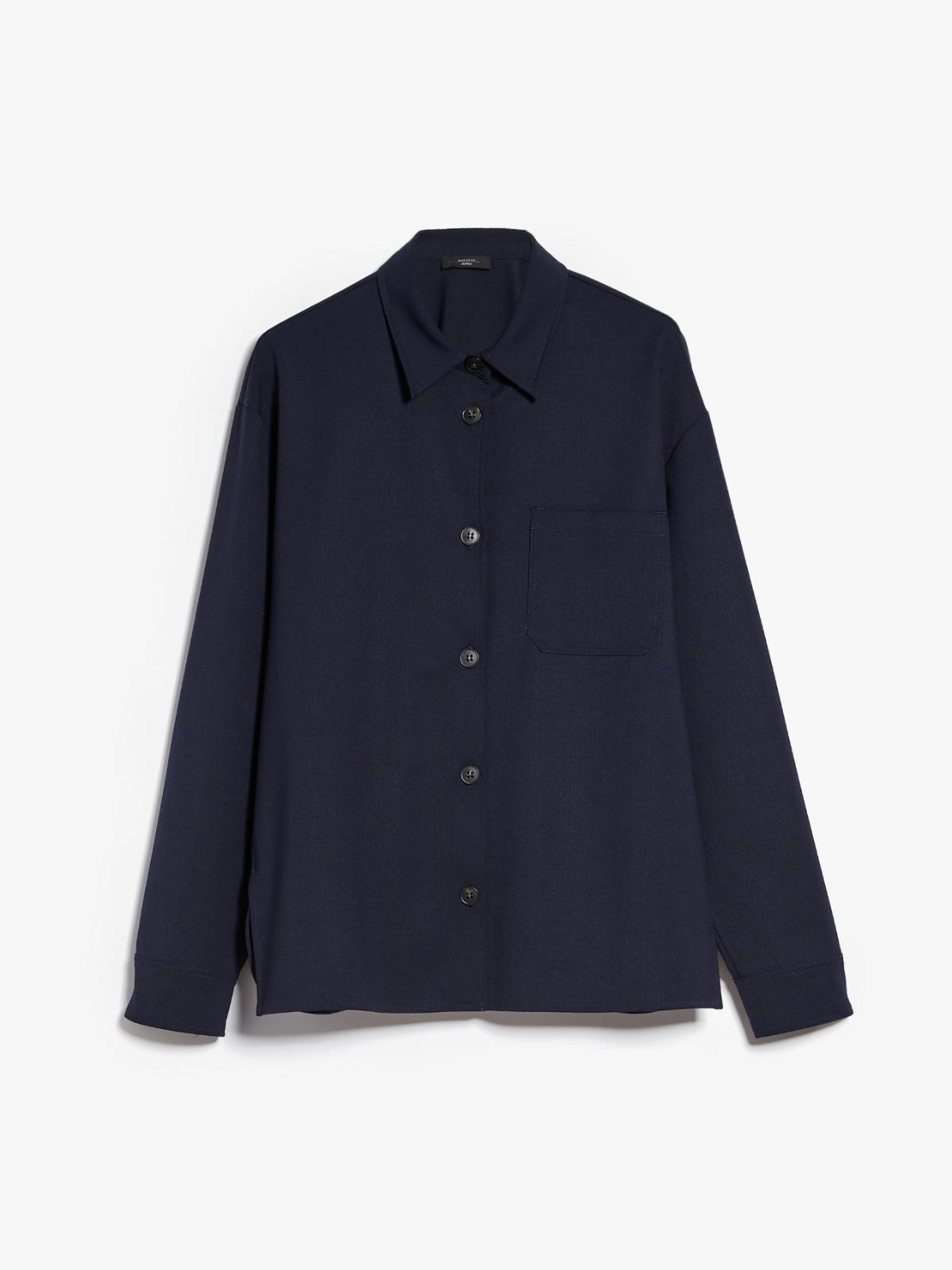 WEEKEND MAX MARA MAJORI STRETCH GABARDINE SHIRT-ΜΠΟΥΦΑΝ