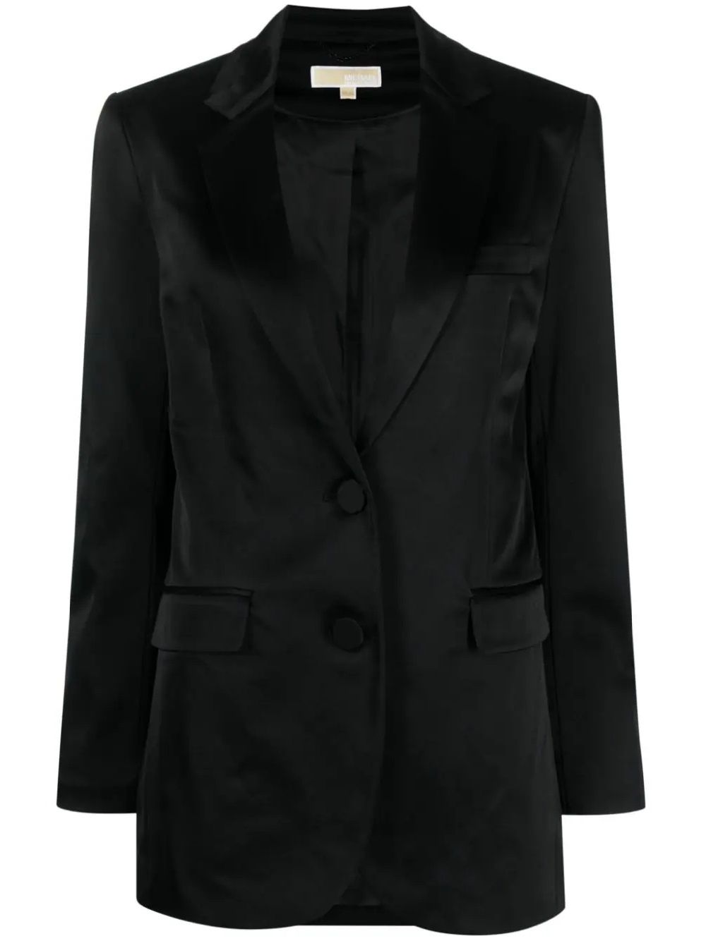 MICHAEL KORS MENCY SATIN SINGLE BREASTED BLAZER