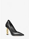 MICHAEL KORS TENLEY EMPIRE LOGO EMBELLISHED LEATHER ΓΟΒΕΣ