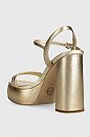 MICHAEL KORS LACI METALLIC LEATHER PLATFORM ΠΕΔΙΛΑ