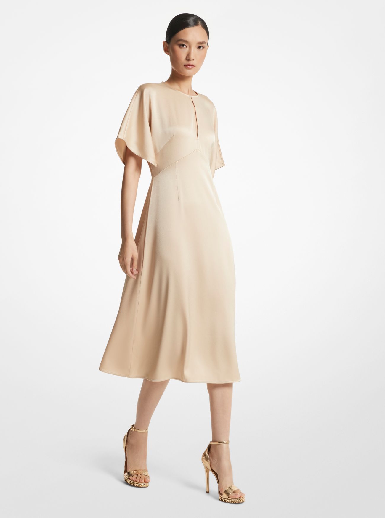 MICHAEL KORS CREPE STRETCH PONTE MIDI ΦΟΡΕΜΑ